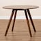 Baxton Studio Alana Walnut Brown Finished Round Wood Dining Table 167-10808 - alternate 4